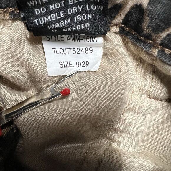 Ashley Mason Jeans Womens Size 9/29 Cheetah Skinny Low Rise Stretch Denim - Picture 4 of 10